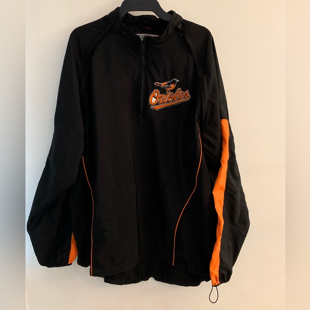 Vintage Louisville slugger Orioles windbreaker size Large “Rare find”
